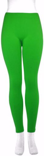 Picture of Women's Plain Footless Leggings - Apple Green (3 Units)