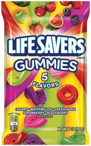 Picture of Lifesavers Gummies 5 Flavor Peg 7oz (12 Units)