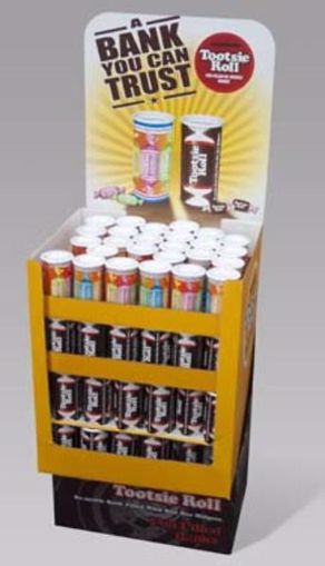 Picture of Tootsie Roll Bank 2 Assorted 4 Ounce Display (120 Units)