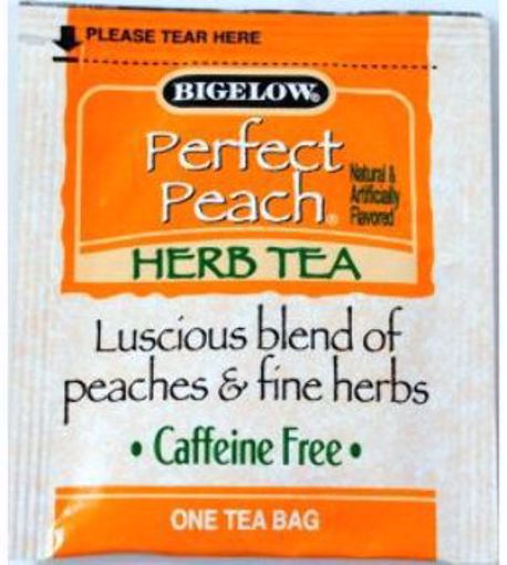 Picture of Bigelow Perfect Peach Herb Tea Individual Packet (160 Units)