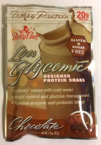 Picture of Low Glycemic Whey Protein Shake - Chocolate 1.5 oz (12 Units)