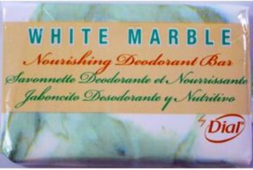 Picture of White Marble Deodorant Bar Soap 0.75 oz. (1000 Units)