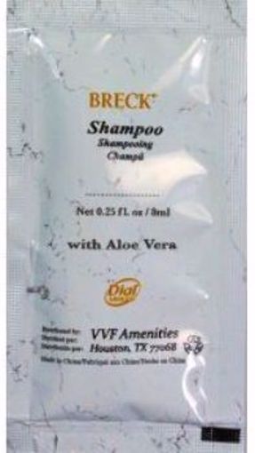 Picture of White Marble Shampoo Packet with Aloe Vera 0.25 oz. (200 Units)