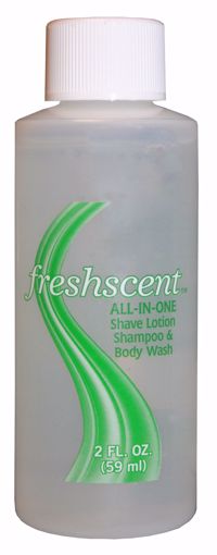 Picture of Freshscent All-In-One-Shampoo/Shave Gel/Body Wash - 2 oz (96 Units)