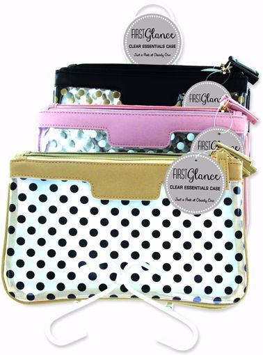 Picture of First Glance Clear Essentials Cosmetic Bag - Assorted Prints (24 Units)
