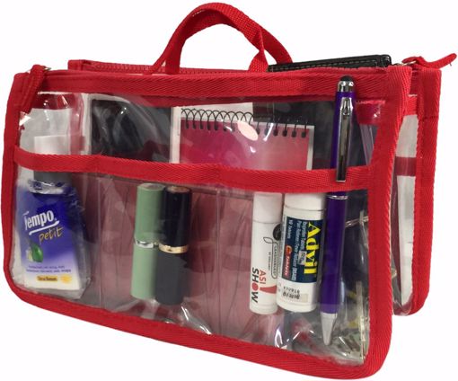 Picture of K-Cliffs Clear Handbag Organizer - Red Trim (20 Units)