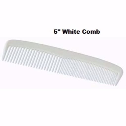Picture of Disposable White 5" Plastic Comb (720 Units)
