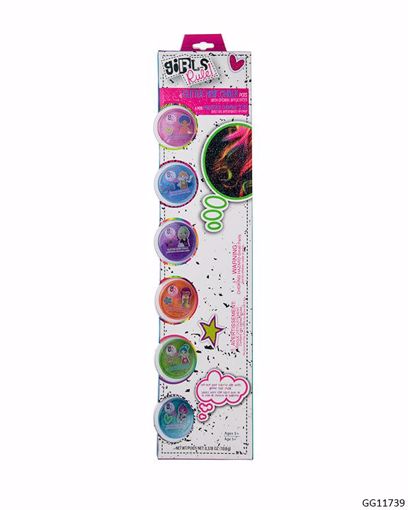 Picture of Girls' Rule! Glitter Hair Chalk Set - 6 Piece (48 Units)