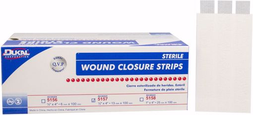 Picture of Dukal 1/2" x 4" Sterile Wound Closure Strips - 6 Pack (4 Units)