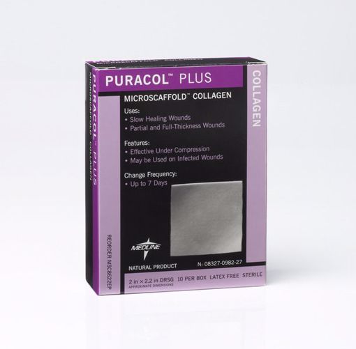 Picture of Puracol Plus Collagen Dressings 2" x 2.25" 10 Count (10 Units)