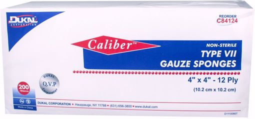 Picture of Dukal Caliber? 4" x 4" Type VII Gauze Sponge - 12 Ply, 200 Count (10 Units)