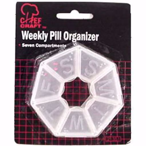 Picture of Chef Craft 7 Day Pill Organizer - Round (48 Units)
