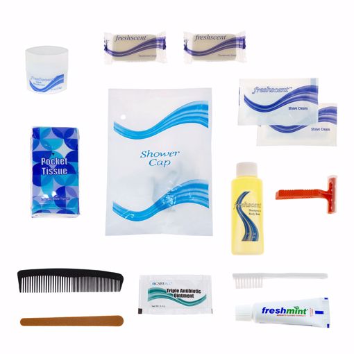 Picture of Basic 15 Piece Hygiene & Toiletry Kit (48 Units)