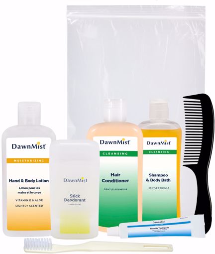 Picture of DawnMist Deluxe Hygiene Toiletries Kit - 8 Piece (12 Units)