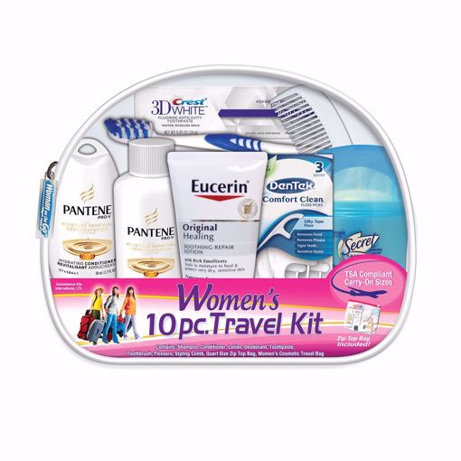Picture of Women's Deluxe Brand Travel Hygiene Kit - 9 Piece (6 Units)