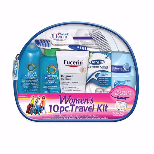 Picture of Women's Deluxe Brand Travel Hygiene Kit - 10 Piece (6 Units)