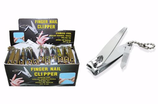 Picture of Fingernail Clippers with Nail File - Display included (72 Units)