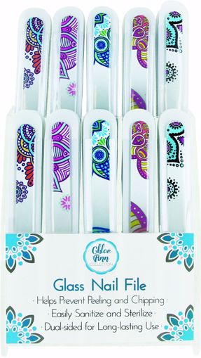 Picture of Chloe Ann Glass Nail File - Display included (60 Units)