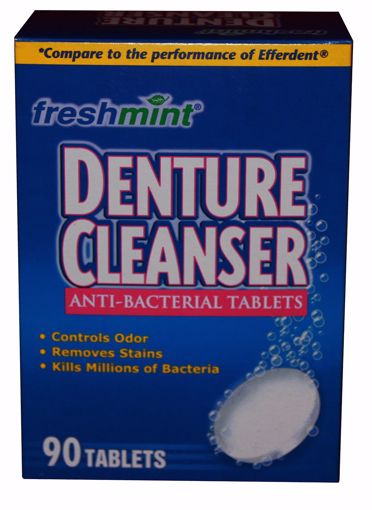 Picture of Freshmint Denture Cleanser Tablets - 90 Count (24 Units)