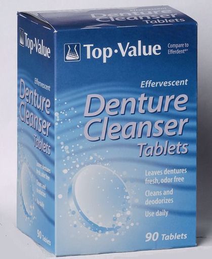 Picture of Top-Value Denture Tablets -90 Tablets (12 Units)