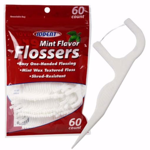 Picture of Iodent Flossers - 60 Pack, Mint (36 Units)