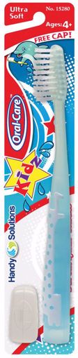 Picture of Oral Care Kids Soft Toothbrush with Cap (144 Units)