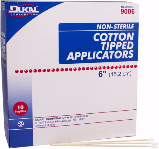 Picture of Dukal 6" Cotton Tipped Applicators - 2 Pack (10 Units)