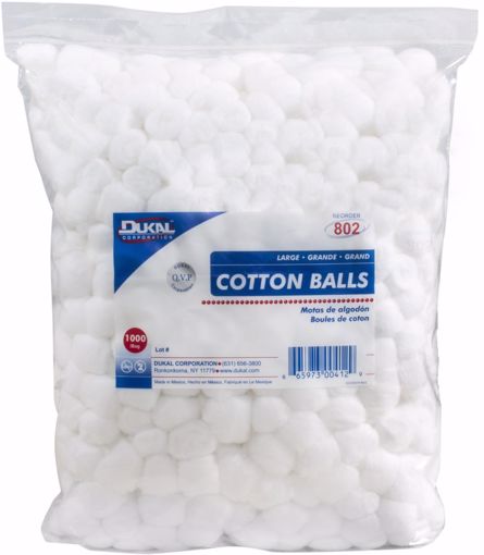 Picture of Dukal Cotton Balls - 1000 Count, Large (2 Units)