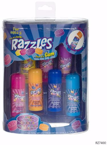 Picture of Razzles Flavored Chubby Mini Lip Balm 7-Pack Canister (48 Units)