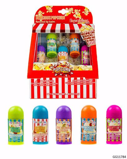 Picture of Expressions Girl Popcorn-flavored Lip Balm Set - 5 Piece (48 Units)