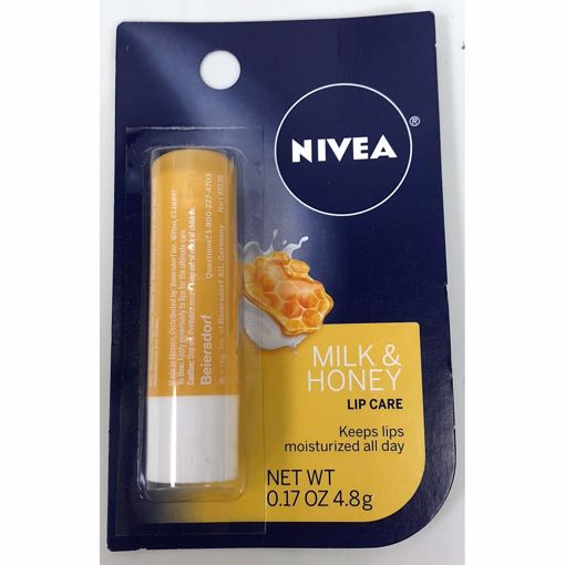 Picture of Nivea Lip Care - 0.17 oz, Milk & Honey (12 Units)