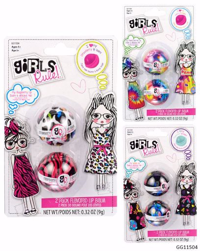 Picture of Girls' Rule! Flavored Lip Balm Set - 2 Piece (48 Units)