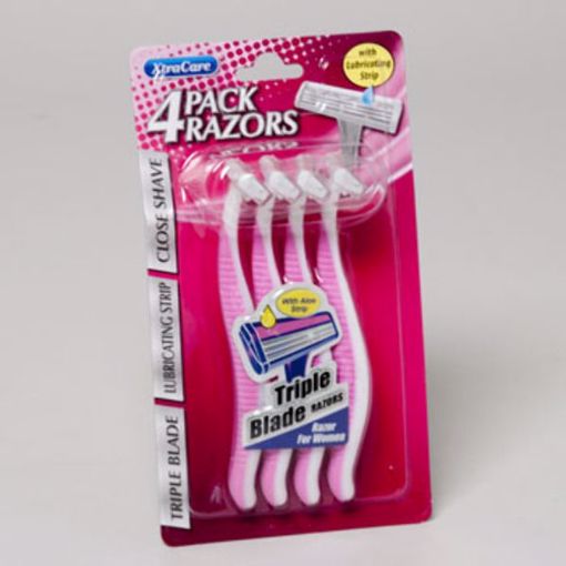 Picture of 4 pack of women's triple blade razors (72 Units)