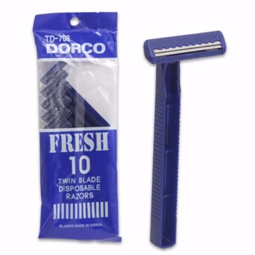 Picture of Dorco Disposable Twin Blade Razor 10-Pack (192 Units)