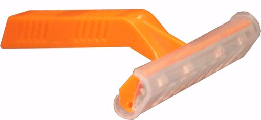 Picture of Single Blade Short Handle Razor - Orange (1000 Units)
