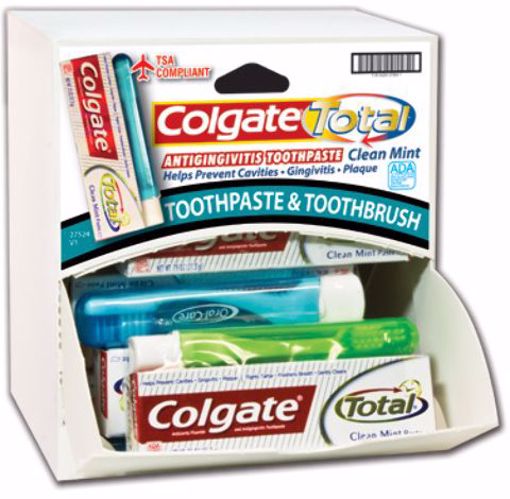 Picture of Colgate Travel Toothpaste & Brush Combo Dispensit Case - 12 Count (144 Units)