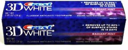 Picture of Crest 3D White(R) Toothpaste - 0.85 oz, Radiant Mint (36 Units)