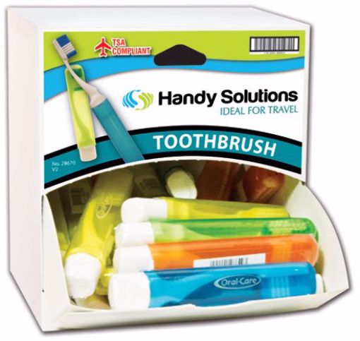 Picture of Oral Care Travel Toothbrush in Dispensit Case - 18 Count (216 Units)