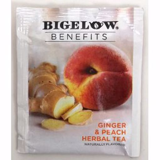 Picture of Bigelow Benefits CALM STOMACH - Ginger & Peach Herbal Tea (74 Units)