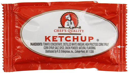Picture of Chefs Quality Ketchup Packets, 7 grams - 1000 count