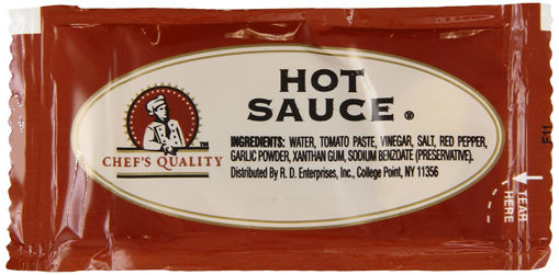 Picture of Chefs Quality Hot Sauce Packets, 5.5 grams - (200 count Box)