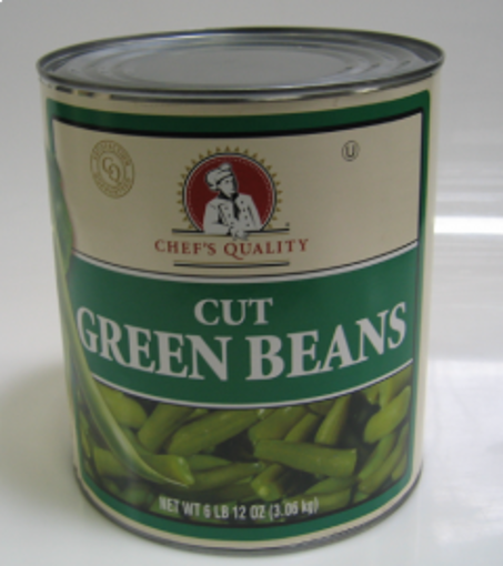 Picture of Chefs Quality Cut Green Beans - #10 cans, 6/case