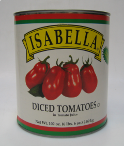 Picture of Isabella - Diced Tomatoes in Juice - #10 cans 6/case