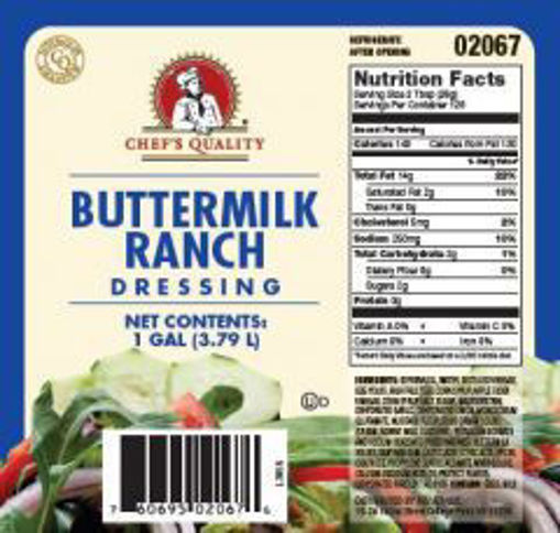 Picture of Chefs Quality - Buttermilk Ranch Dressing, 1 Gal, 4/Case