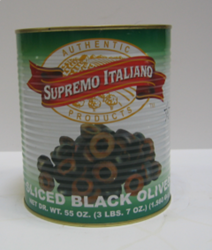 Picture of Supremo Italiano - Sliced Black Olives - #10 cans 6/case