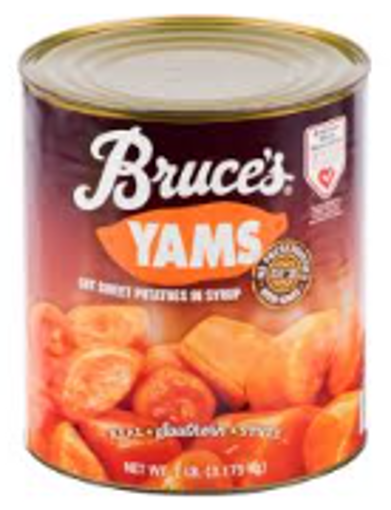 Picture of Bruces - Cut Yams in Syrup - #10 cans 6/case