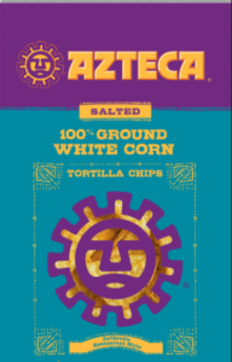 Picture of Azteca White Salted Corn Tortilla Chips, Triangles - 6 lbs