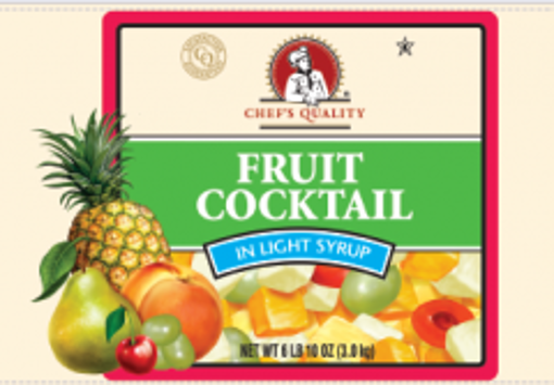 Picture of Chefs Quality - Fruit Cocktail In Light Syrup - #10 cans 6/case