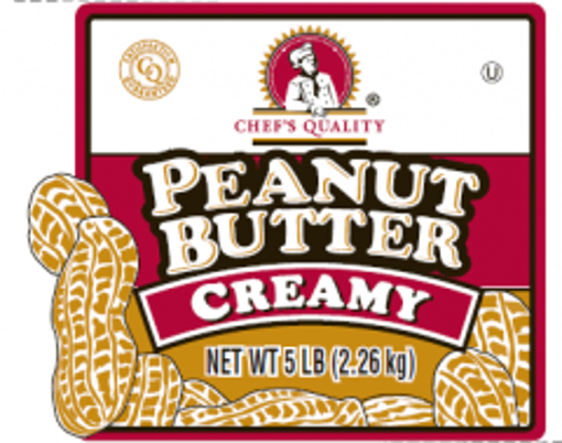 Picture of Chefs Quality - Creamy Peanut Butter - 5 lb tub 6/case