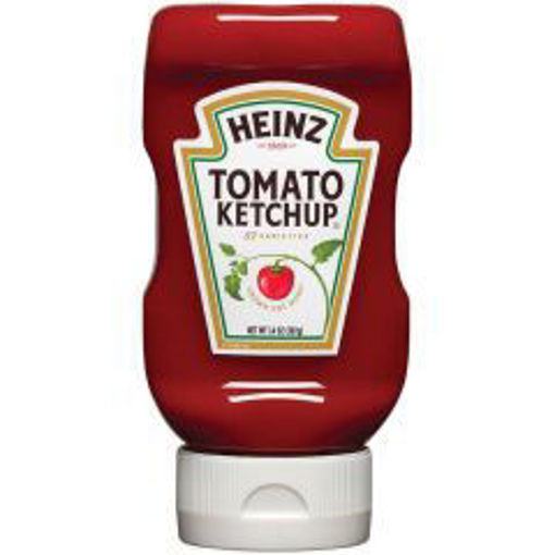 Picture of Heinz - Tomato Ketchup, Upside Down Bottle - 16/14 oz